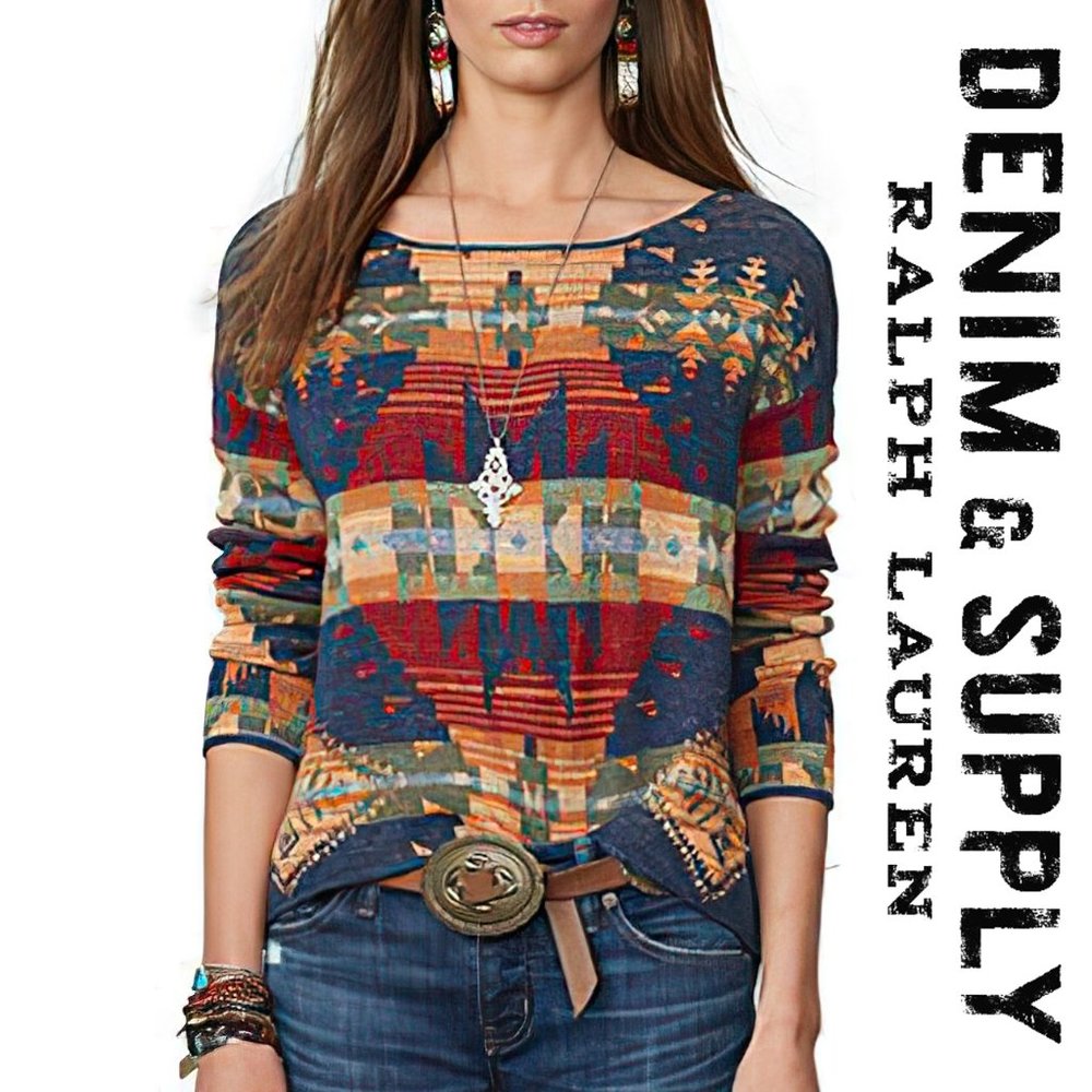 Denim & Supply by Ralph Lauren South West Knit Sweater (full boho closet🦋🌿!)